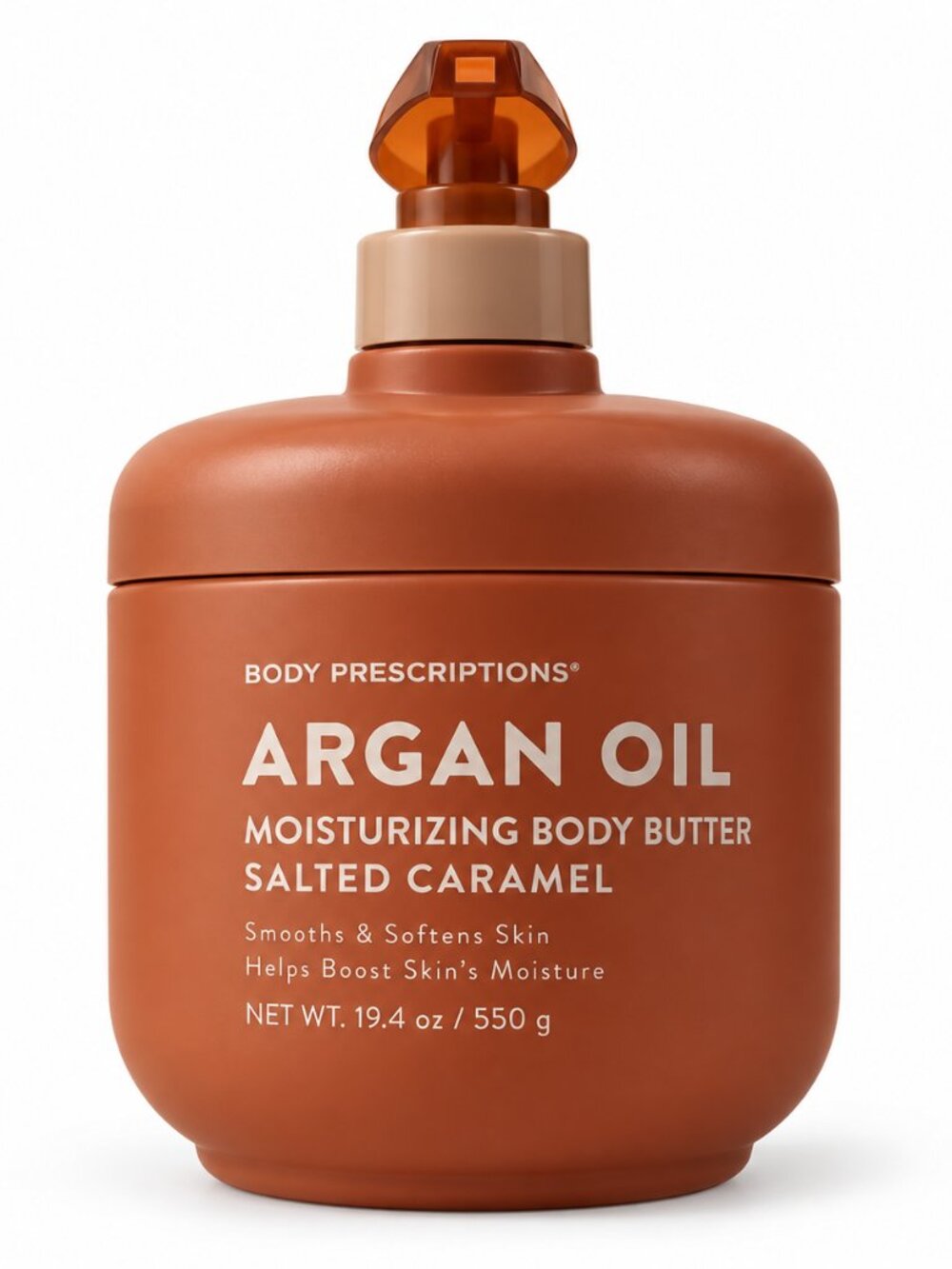 Body Prescriptions Argan Oil Moisturizing Body Butter, Salted Caramel, 19.4 oz D